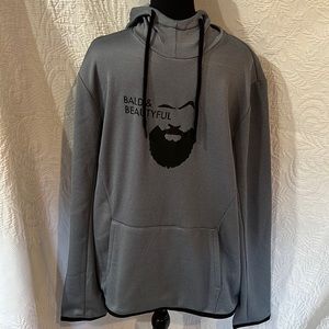 Bald & Beautyful gray hooded sweatshirt, various sizes